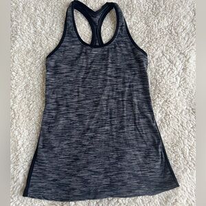 Lululemon Women's Gray & Black Racerback Tank Top Size 8